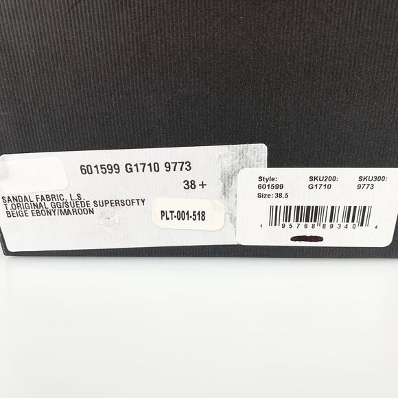 NIB Gucci monogram print slippers Size 38.5 - Picture 9 of 10